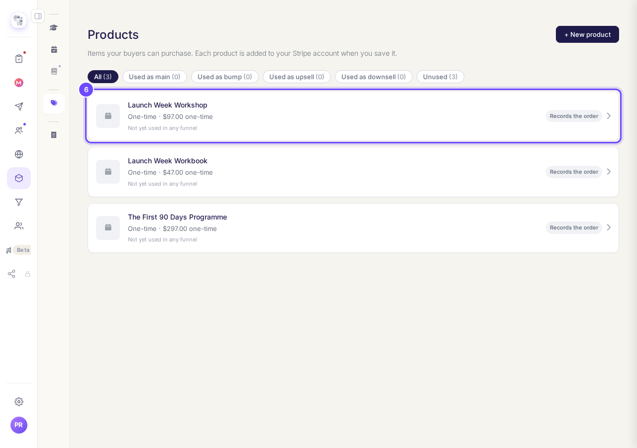 The new product and its price, on Prices & offers.