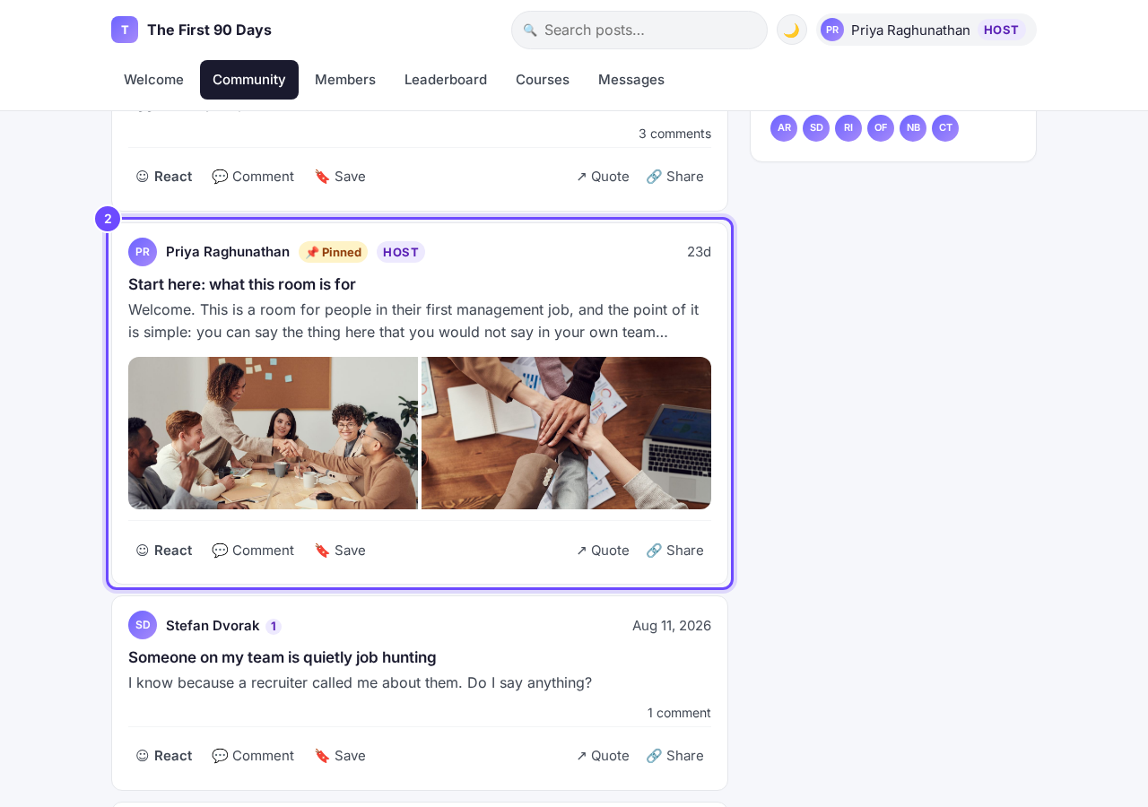 Your post, in your community.